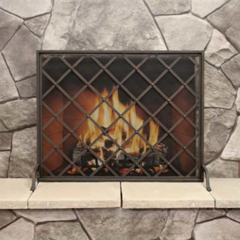 Pilgrim Iron Weave Single Panel Fireplace Screen (18303) 7 Pilgrim Iron Weave Single Panel Fireplace Screen (18303) - Image 5