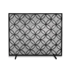 Pilgrim Bedford Matte Black Fireplace Screen