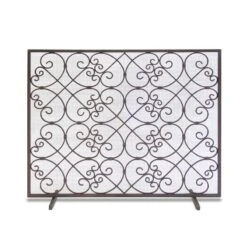 Pilgrim Abington Distressed Bronze Fireplace Screen
