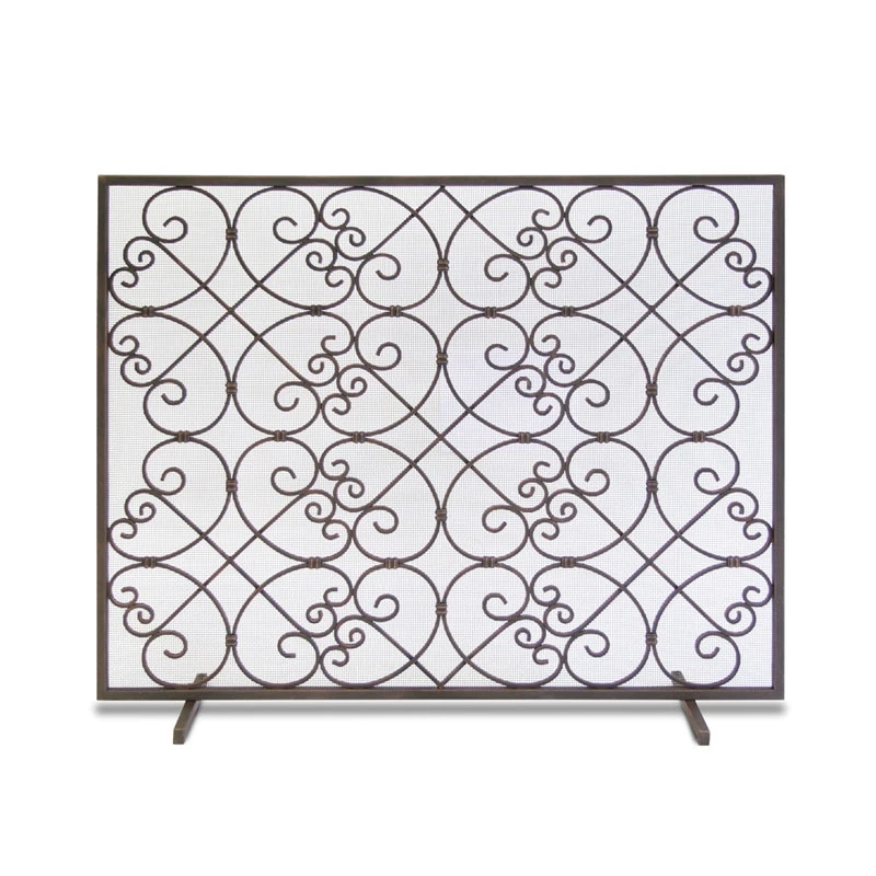 Pilgrim Abington Distressed Bronze Fireplace Screen 3 Pilgrim Abington Distressed Bronze Fireplace Screen