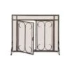 Pilgrim Iron Gate / Straight Top Door Fireplace Screen (18426) -Emocion Central 18426 2