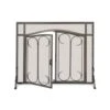 Pilgrim Iron Gate / Arch Top Door Fireplace Screen (18427) -Emocion Central 18427 2