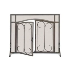 Pilgrim Iron Gate / Arch Top Door Fireplace Screen (18427)