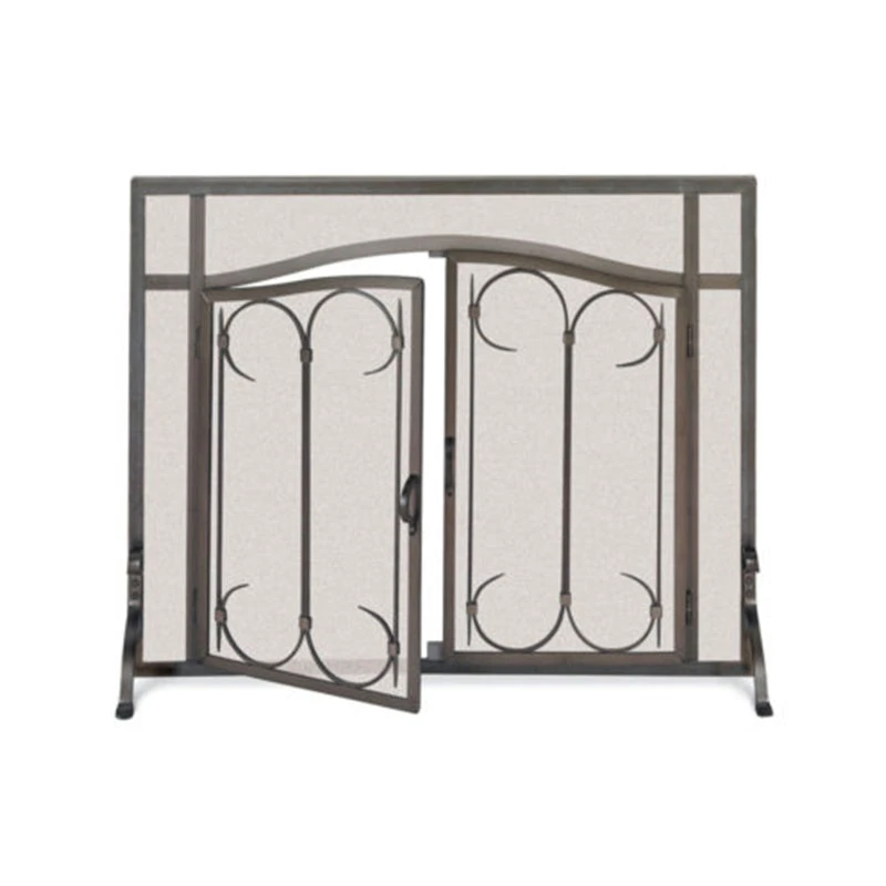 Pilgrim Iron Gate / Arch Top Door Fireplace Screen (18428) 3 Pilgrim Iron Gate / Arch Top Door Fireplace Screen (18428)