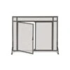 Pilgrim Forged Iron Door Fireplace Screen Vintage Iron (18436)