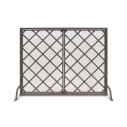 Pilgrim Iron Weave Door Fireplace Screen (18450) -Emocion Central 18450 2