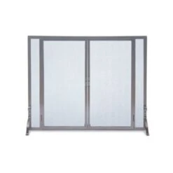 Pilgrim Full Height Door Mesh Fireplace Screen Vintage Iron (18466) -Emocion Central 18466 2