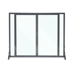 Pilgrim Full Height Door Mesh Fireplace Screen Matte Black (18467) 5 Pilgrim Full Height Door Mesh Fireplace Screen Matte Black (18467) -Emocion Central 18467 2