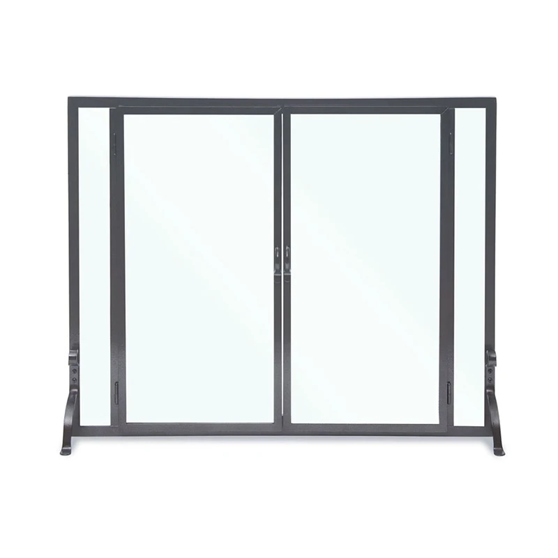 Pilgrim Full Height Door Mesh Fireplace Screen Matte Black (18467) 4 Pilgrim Full Height Door Mesh Fireplace Screen Matte Black (18467) - Image 2