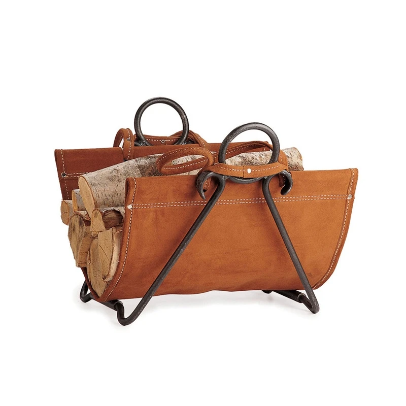 Pilgrim Forged Iron Log Carrier - Vintage Iron 4 Pilgrim Forged Iron Log Carrier - Vintage Iron - Image 2