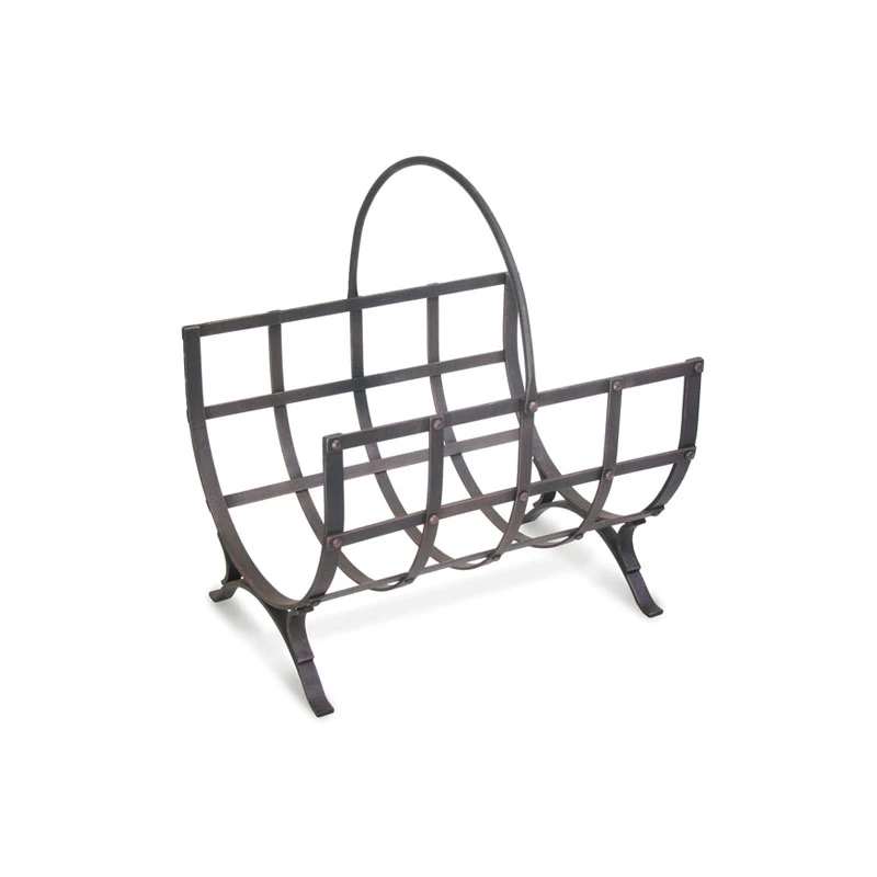 Pilgrim Manor Distressed Bronze Wood Holder 3 Pilgrim Manor Distressed Bronze Wood Holder