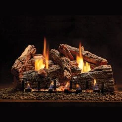 Empire 24-IN Ravenwood Log Set With Vent Free Slope Glaze Burner