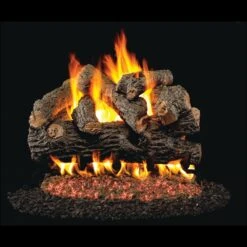 Real Fyre Royal English Oak Designer 24-inch Gas Log Set With Kit Burner Options