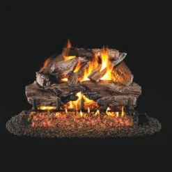 Real Fyre Charred Cedar 18-in Logs With Burner Kit Options