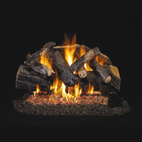 Real Fyre Charred Majestic Oak 24-in Gas Logs Only 3 Real Fyre Charred Majestic Oak 24-in Gas Logs Only