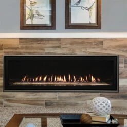 Empire Boulevard 60" Direct Vent Linear Gas Fireplace -Emocion Central DVLL60BP90 5