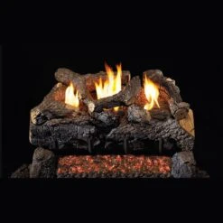 Real Fyre Evening Fyre Charred 24-in Vent-Free Gas Logs Only