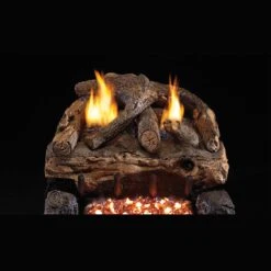 Real Fyre Evening Fyre Split 24-in Vent Free Gas Logs With G18 Burner Kit