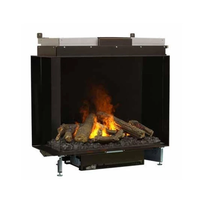 Faber E-Matrix Two-Sided Built-In Electric Water Vapor Fireplace, Left Facing 3 Faber E-Matrix Two-Sided Built-In Electric Water Vapor Fireplace, Left Facing