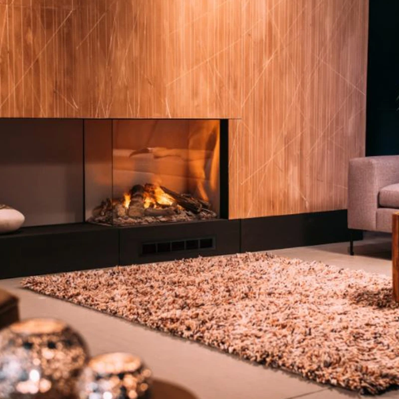 Faber E-Matrix Two-Sided Built-In Electric Water Vapor Fireplace, Left Facing 4 Faber E-Matrix Two-Sided Built-In Electric Water Vapor Fireplace, Left Facing - Image 2