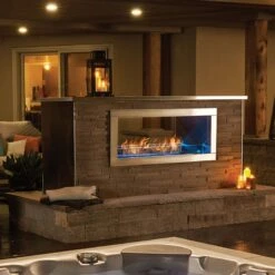 Napoleon Galaxy 48 See Thru Outdoor Gas Fireplace -Emocion Central GSS48ST X 5