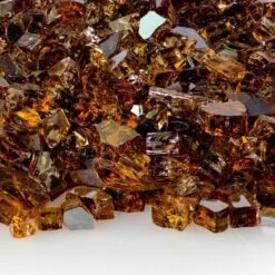 Fire Glass Plus 1/2-In Copper Reflective Fireglass 10-Lb
