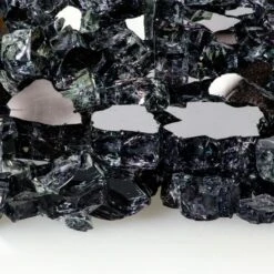 Fire Glass Plus 1/2-IN Gunmetal Reflective Fire Glass 10-Lb