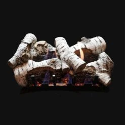 Empire 30-IN Birch-Burncrete Log Set With Slope Glaze Burner