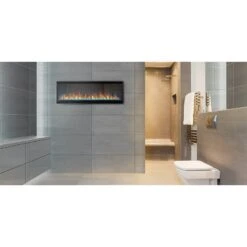Napoleon Alluravision 50" Slimline Linear Electric Fireplace -Emocion Central NEFL50CHS 1 4