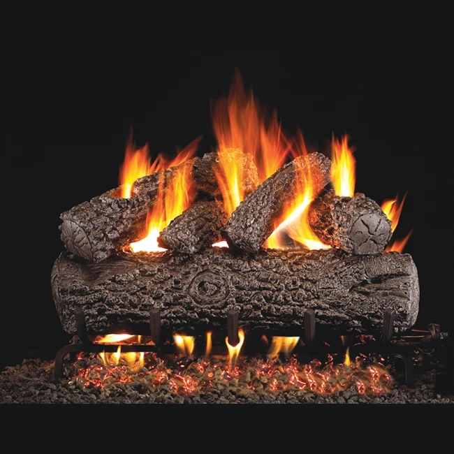 Real Fyre Post Oak 24-in Gas Logs Only 3 Real Fyre Post Oak 24-in Gas Logs Only