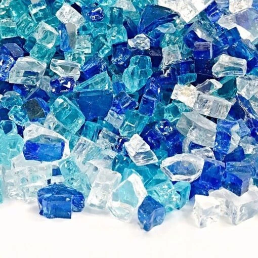 Fire Glass Plus 1/4-IN BERMUDA BLEND FIRE GLASS 10-LB -Emocion Central Q BB 10 2