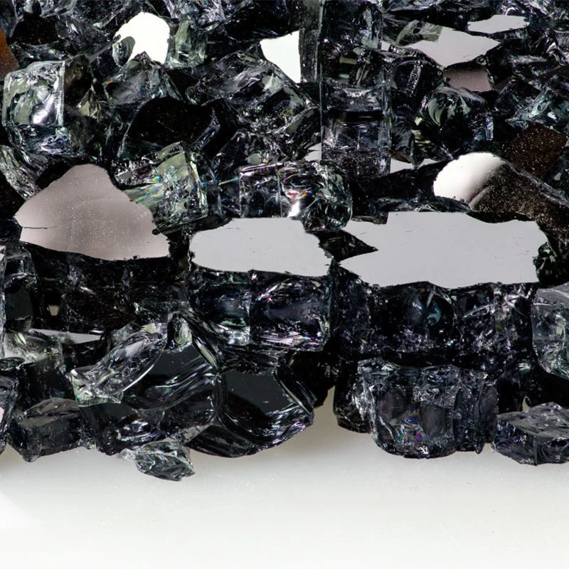 Fire Glass Plus 1/4-In Gun Metal Reflective Fire Glass 10-Lb