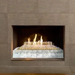 Fire Glass Plus With Real Fyre 30-in G21 Vent Free Burner And On/Off Remote