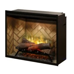 Dimplex Revillusion Herringbone 30" Built-in Electric Firebox (RBF30) -Emocion Central RBF30 2