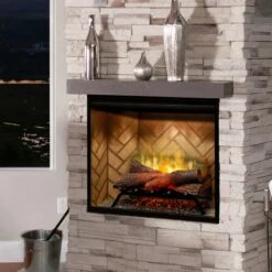 Dimplex Revillusion Herringbone 30" Built-in Electric Firebox (RBF30) -Emocion Central RBF30 9