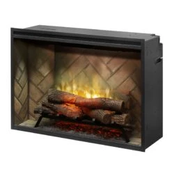 Dimplex Revillusion Herringbone 36" Built-in Electric Firebox W/ Plug Kit & Front Glass RBF36-FG 9 Dimplex Revillusion Herringbone 36" Built-in Electric Firebox W/ Plug Kit & Front Glass RBF36-FG -Emocion Central RBF36 2