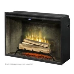 Dimplex Revillusion Weathered Concrete 36" Built-In Electric Firebox W/ Plug Kit & Front Glass RBF36WC-FG 10 Dimplex Revillusion Weathered Concrete 36" Built-In Electric Firebox W/ Plug Kit & Front Glass RBF36WC-FG -Emocion Central RBF36WC 5