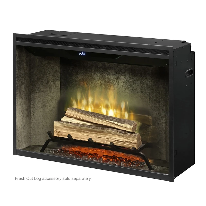 Dimplex Revillusion Weathered Concrete 36" Built-In Electric Firebox W/ Plug Kit & Front Glass RBF36WC-FG 6 Dimplex Revillusion Weathered Concrete 36" Built-In Electric Firebox W/ Plug Kit & Front Glass RBF36WC-FG - Image 4