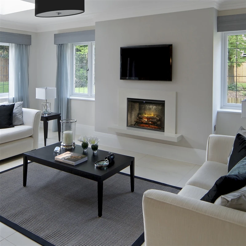 Dimplex Revillusion Weathered Concrete 36" Built-In Electric Firebox W/ Plug Kit & Front Glass RBF36WC-FG 5 Dimplex Revillusion Weathered Concrete 36" Built-In Electric Firebox W/ Plug Kit & Front Glass RBF36WC-FG - Image 3