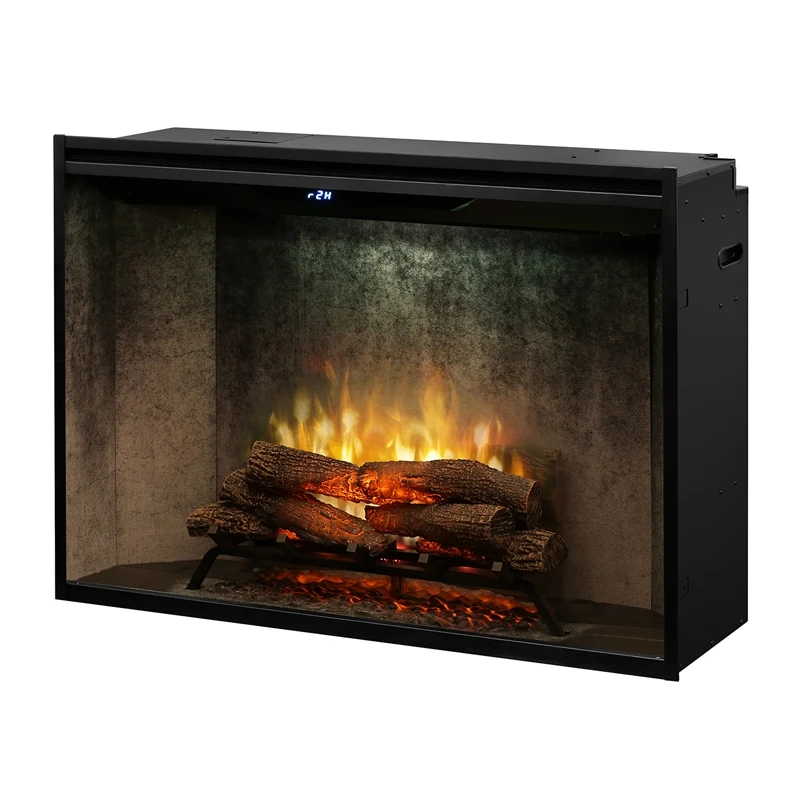 Dimplex Revillusion Weathered Concrete 42" Built-In Electric Firebox W/ Plug Kit & Front Glass RBF42WC-FG 4 Dimplex Revillusion Weathered Concrete 42" Built-In Electric Firebox W/ Plug Kit & Front Glass RBF42WC-FG - Image 2
