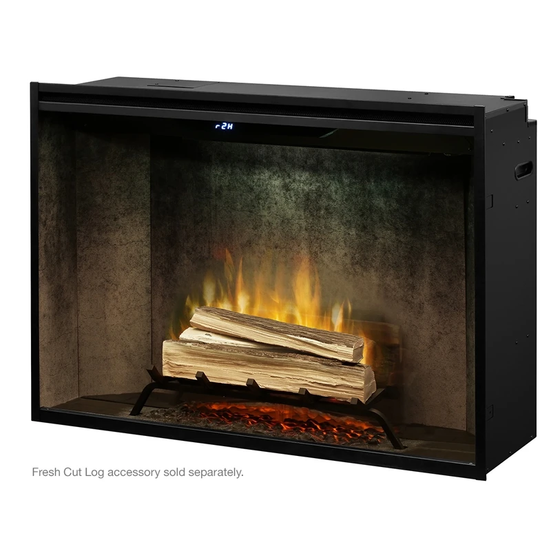 Dimplex Revillusion Weathered Concrete 42" Built-In Electric Firebox W/ Plug Kit & Front Glass RBF42WC-FG 5 Dimplex Revillusion Weathered Concrete 42" Built-In Electric Firebox W/ Plug Kit & Front Glass RBF42WC-FG - Image 3