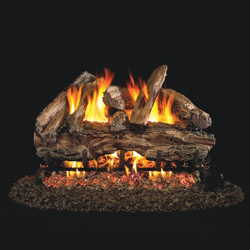 Real Fyre Red Oak 18-in Gas Logs With Burner Kit Options 3 Real Fyre Red Oak 18-in Gas Logs With Burner Kit Options