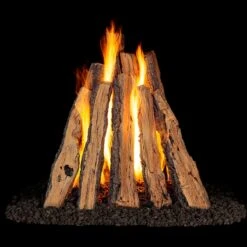 Real Fyre Rural Split Oak Rumford Style 24/30" Gas Logs Only