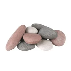 Real Fyre River Rock Fyre Stones, Set Of 10 -Emocion Central STN 10x 2