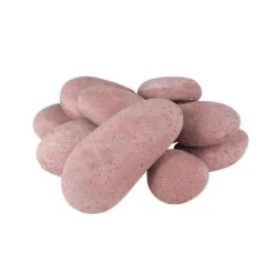 Real Fyre River Rock Fyre Stones, Set Of 10