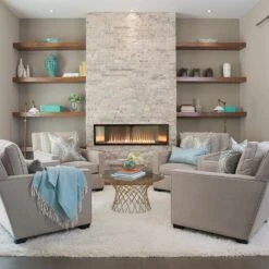 Empire Boulevard 48" Vent-Free Linear IP Gas Fireplace With Thermostat Variable Remote Control -Emocion Central VFLB48FP90 4