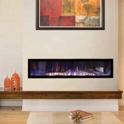 Empire Boulevard 60" Vent-Free Linear IP Gas Fireplace With Thermostat Variable Remote Control -Emocion Central VFLB60FP90 8