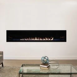 Empire Boulevard 72" Vent-Free Linear IP Gas Fireplace With Thermostat Variable Remote Control -Emocion Central VFLB72FP90 6